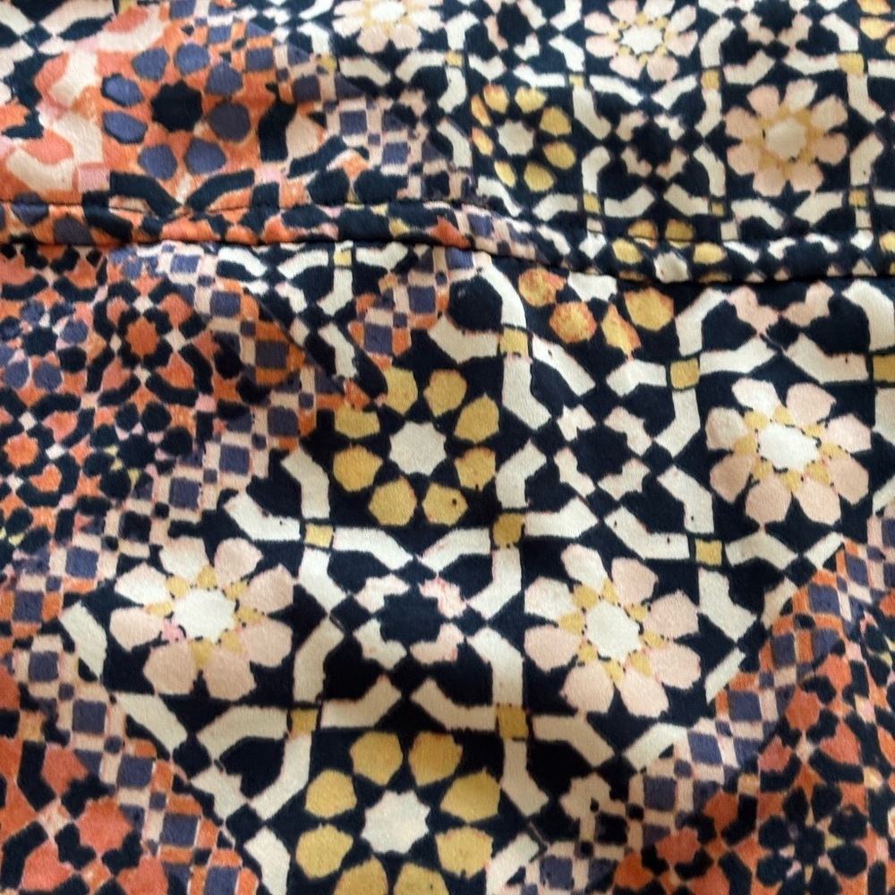 Lauren Conrad Sleeveless Floral Mosaic Dress M - Picture 4 of 9